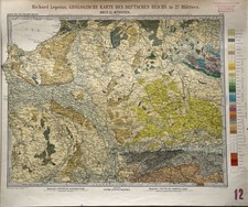 Lepsius: Geologische Karte des