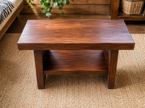 Bauernhocker rustikal holz - rustikal,