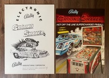 Bally Ground Shaker / Manual + Flyer US / Flipper Pinball