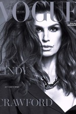 Vogue Cindy Crawford , Mini Poster/Fotodruck 20x30 cm glänzend, Fashion Luxus