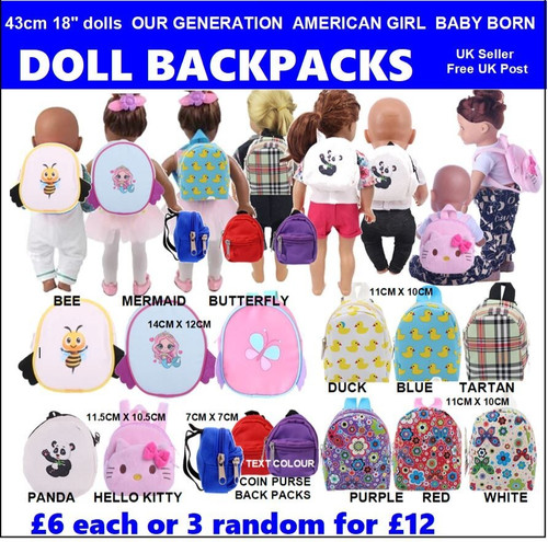 Zoll puppenrucksack - 43,