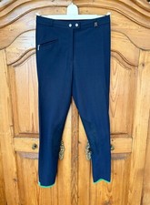 Reithose von Cavallo Gr. 84/42 blau dunkelblau Leder navy Reiten Hose .