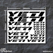 Yeti Stickersatz Schwarz |
