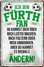 Blechschild Fußball Hier