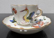 Meissen, Mokkatasse, Japanischer Storch, Knaufzeit, 1. Wahl, selten, gold