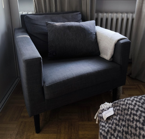 Ikea sessel grau mit - grau, kissen