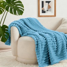 Wohnzimmer-Decke 450gsm: Flanell-Kuscheldecke Perfekt als Sofadecke & Wohndecke