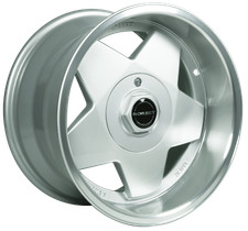 BORBET A 9x16'' 4x100 ET15 64 silver polished Civic E30/36 Golf Oldtimer