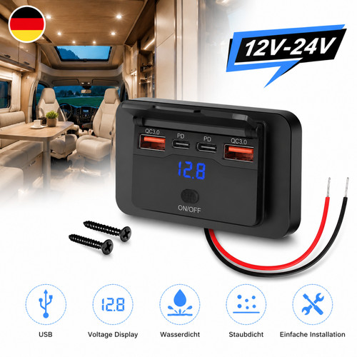 Ladegerät einbau panel 12v - ladegerät,