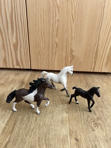 3er set schleich pferde stute - 3er-set,