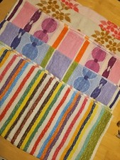 5 Vintage Retro Handtücher