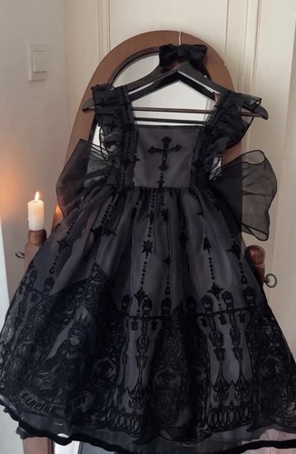 Schwarzes gothic lolita - gothic,