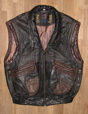 Herren- Outdoor- LEDERWESTE /