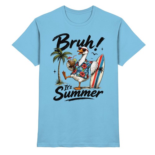 Sommer shirt mit cooler ente - mit,