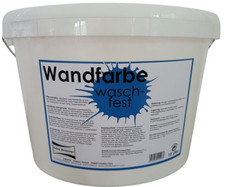 Wandfarbe weiss innen waschfest 10 Liter Innenfarbe + GRATIS Malerwalze