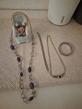 Schmuck Konvolut Nachlass Silberfarben Retro