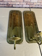 2 x Messing Wandkerzenhalter Barock Wandkerzenhalter Blanker von Rudolf Zeyher