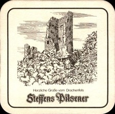 Bierdeckel Steffi - Steffens Pilsener Herzliche Grüße v. Drachenfels