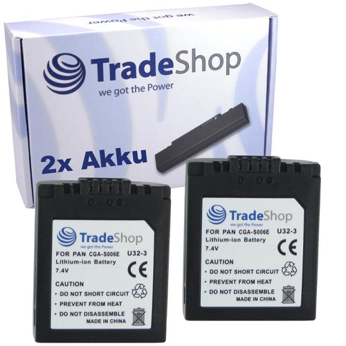 Akku 1500mah für panasonic - 2x,