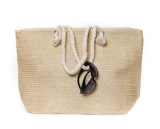 XXL Strandtasche geflochten