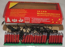 Ersatzkerze flackern Stecksystem rote Kerzen Christbaumkerzen Lichterkette warmw