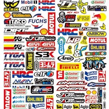 Motorrad Aufkleber Sponsoren