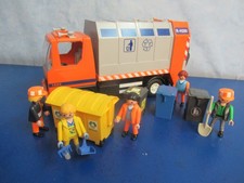 4418 Müllwagen  viele Mülltonnen  Figuren City Life Playmobil 8661