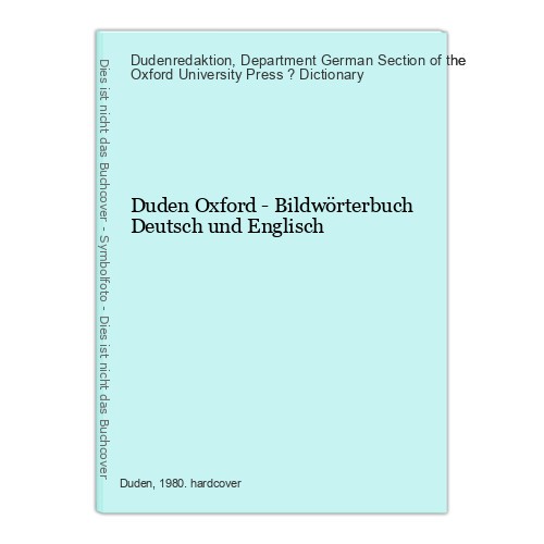 Duden oxford bildwörterbuch - oxford,