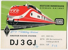 Ak VT 601 der DB  als TEE, Amateur-Radio-Station 1965, ungelaufen
