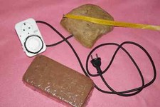 ✿Terrarium -Heizstein 230V/10W✿EXOTERRA✿Zeitschaltuhr✿EinstreuZiegel