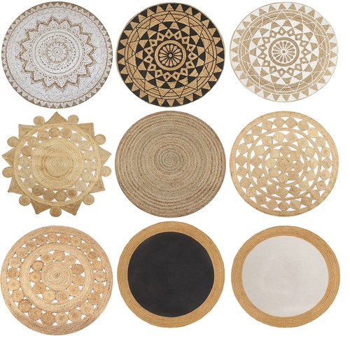 Natur teppich jute geflochten - teppich,