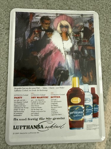 Lufthansa cocktail retro - cocktail, tafel