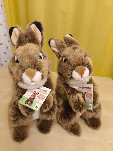 Wwf plüschtiere feldhasen - 2x,