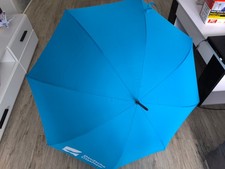 Stockschirm Automatik Groß, Regenschirm Metallstock Schirm Hellblau ca. Ø100 cm