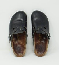 Birkenstock Schuhe Boston 36 schwarz Damen Leder Pantoletten alt Sammler sammeln