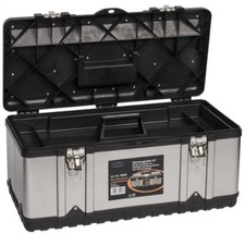 XXL Werkzeugkoffer Lagerkoffer Koffer Kiste Edelstahl Werkzeugträger 23" Metall