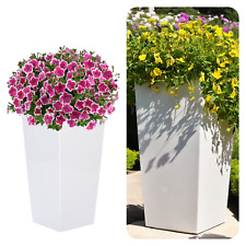 Blumenkübel Pflanzkübel eckig Blumentopf Hochglanz Moderne Blumentopf 6 Größen