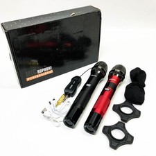 Drahtloses Mikrofon Wiederaufladbare, LEKATO Dual Cordless Metal Dynamic Mic