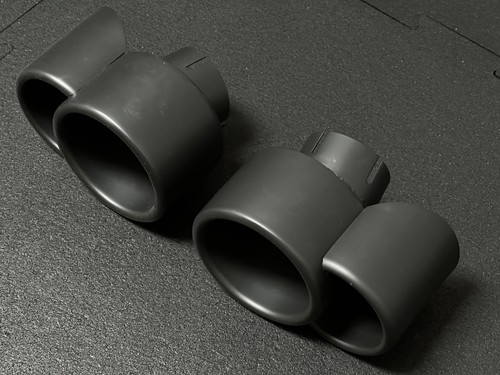Techart black exhaust tips - techart,