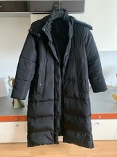 Zara winter parka Jacke Damen Winterjacke Gr S Lang Schwarz