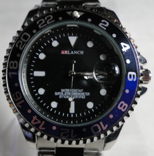 Silber/Blau/Schwarz ARLANCH Quarz Analog Herren Armbanduhr