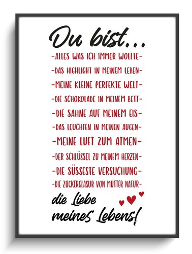 Valentinstag karte du bist - ,