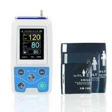 CONTEC Ambulantes Blutdruckmessgerät+Software 24h NIBP ABPM50+3 Manschetten