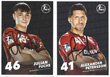 2 Autogramme Handball Julian FUCHS + Alexander PETERSSON Silber Olympia 2008 xyz