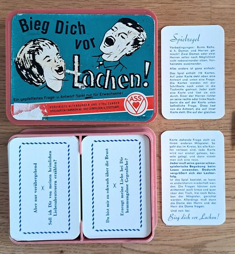 Ass bieg dich vor lachen - -,
