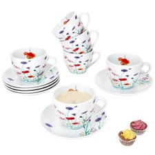 6er Set Marie Kaffeetassen mit