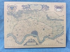 Descriptio Agri Civitatis Coloniensis - Köln mit Umland · Alter Kunstdruck
