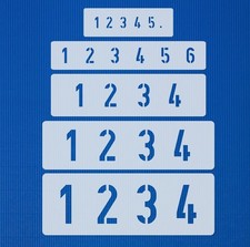 Kleine Schablonen Zahlen Nr.35 • Ziffernhöhe: von 1,5cm - 5cm