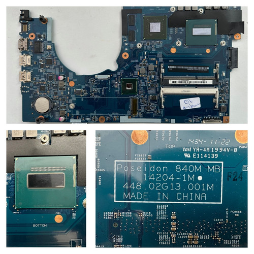 Mainboard 14204 4720hq - 14204-1m, i7-4720hq
