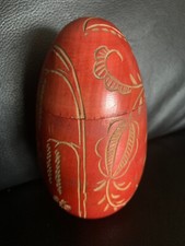 Sehr altes Jugendstil Holz Ei